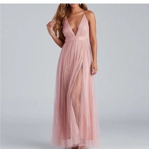 Pink tulle dress